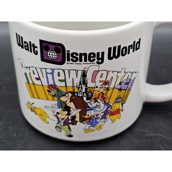 New Walt Disney World Mickey & Friends Retro Preview Center 50th Anniversary Mug - Picture 3 of 11
